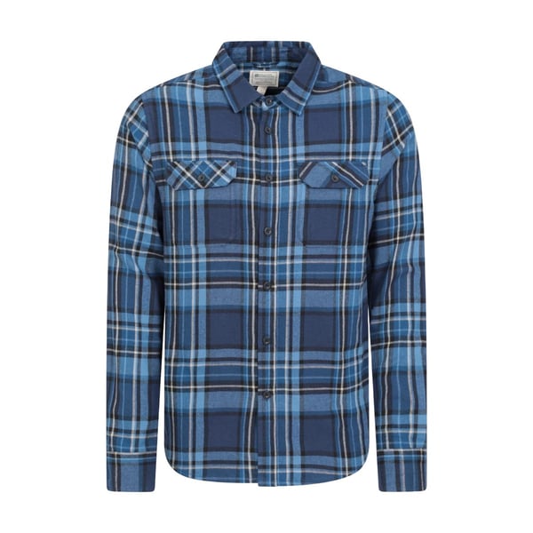 Mountain Warehouse Mens Trace Flannel Long-Sleeved Shirt