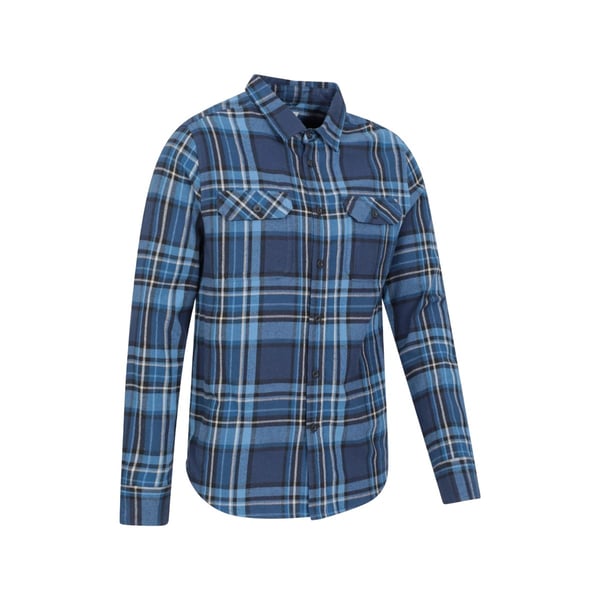 Mountain Warehouse Mens Trace Flannel Long-Sleeved Shirt