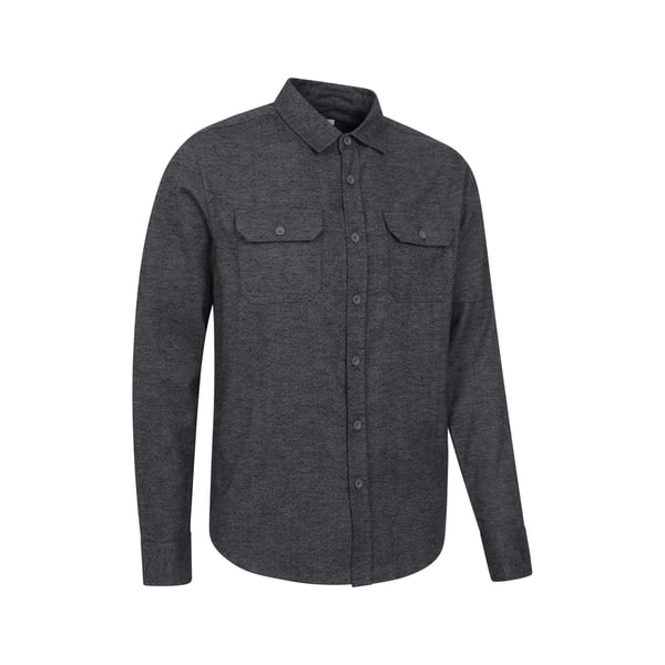 Mountain Warehouse Mens Trace Flannel Long-Sleeved Shirt
