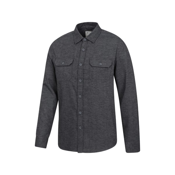 Mountain Warehouse Mens Trace Flannel Long-Sleeved Shirt
