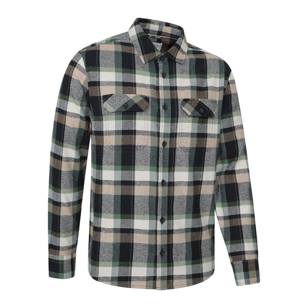 Mountain Warehouse Mens Trace Flannel Long-Sleeved Shirt