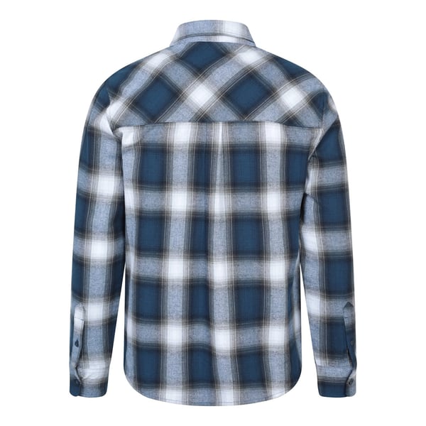 Mountain Warehouse Mens Trace Flannel Long-Sleeved Shirt
