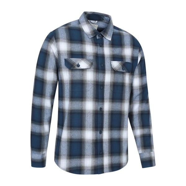 Mountain Warehouse Mens Trace Flannel Long-Sleeved Shirt