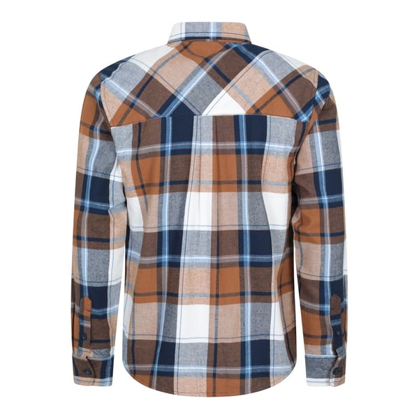 Mountain Warehouse Mens Trace Flannel Long-Sleeved Shirt