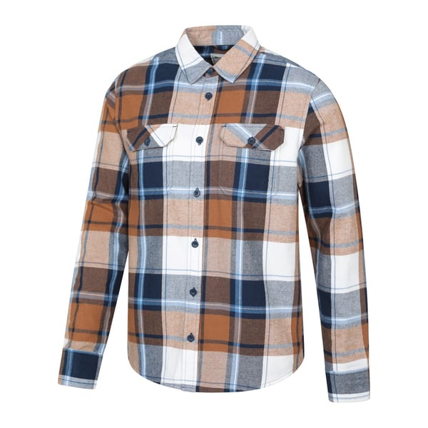 Mountain Warehouse Mens Trace Flannel Long-Sleeved Shirt