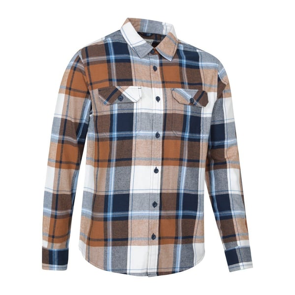 Mountain Warehouse Mens Trace Flannel Long-Sleeved Shirt