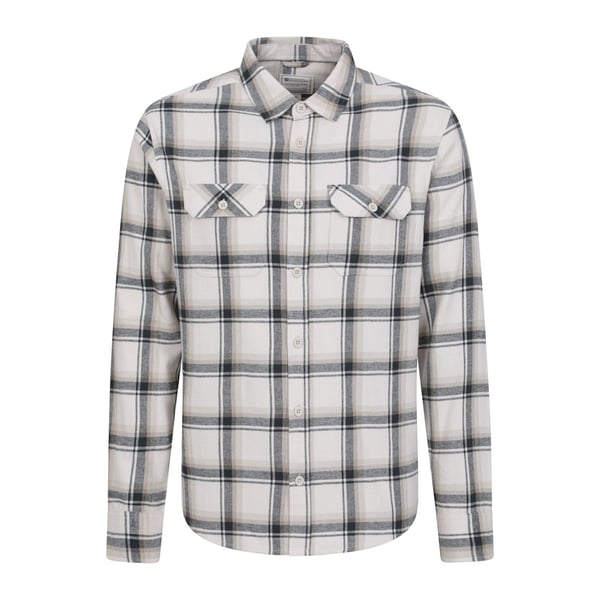 Mountain Warehouse Mens Trace Flannel Long-Sleeved Shirt