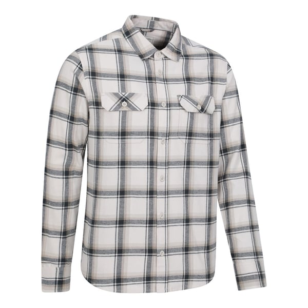 Mountain Warehouse Mens Trace Flannel Long-Sleeved Shirt
