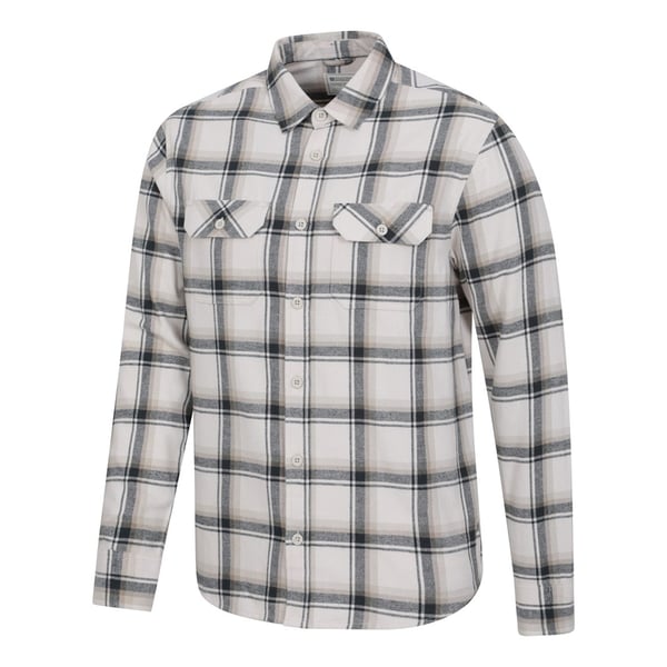 Mountain Warehouse Mens Trace Flannel Long-Sleeved Shirt