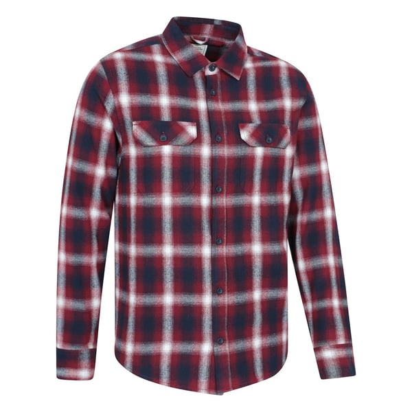 Mountain Warehouse Mens Trace Flannel Long-Sleeved Shirt