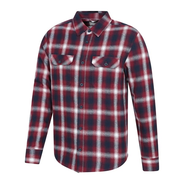 Mountain Warehouse Mens Trace Flannel Long-Sleeved Shirt