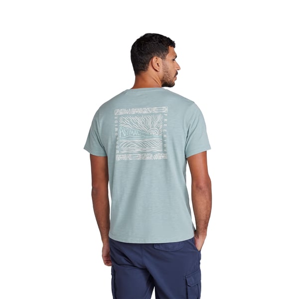 Animal Mens Jacob Back Print Organic T-Shirt