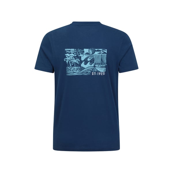 Mountain Warehouse Mens St Ives Printed Organic T-Shirt