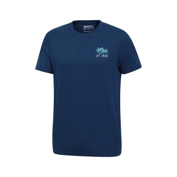 Mountain Warehouse Mens St Ives Printed Organic T-Shirt