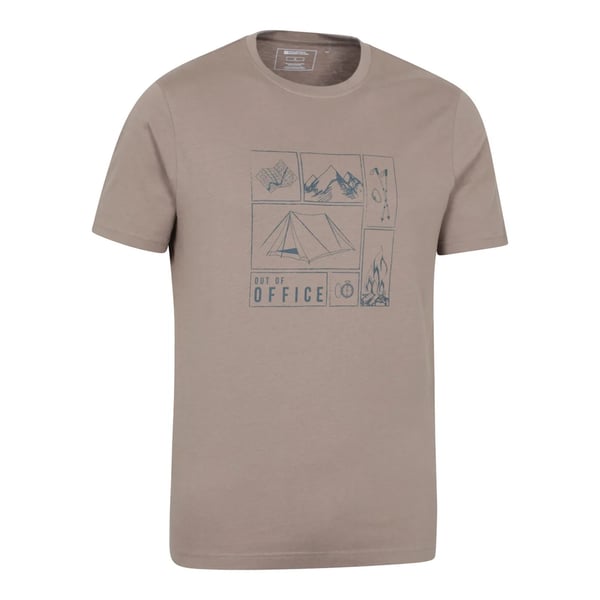 Mountain Warehouse Miesten Camping Sketch Luomu T-paita