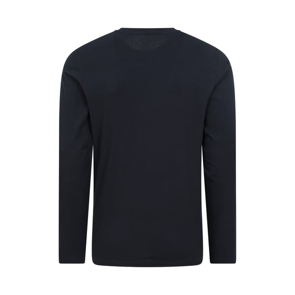 Mountain Warehouse Mens Badge Organic Long-Sleeved Top