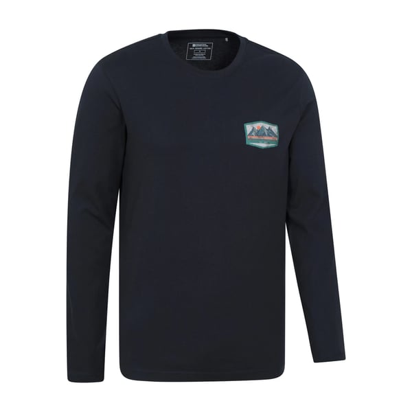 Mountain Warehouse Herr Badge Ekologisk Långärmad Topp