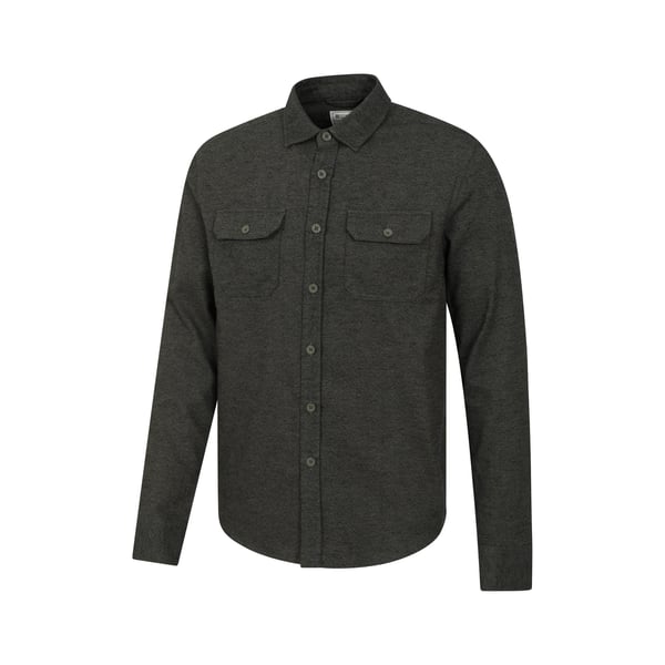 Mountain Warehouse Mens Trace Flannel Long-Sleeved Shirt