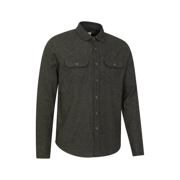 Mountain Warehouse Mens Trace Flannel Long-Sleeved Shirt