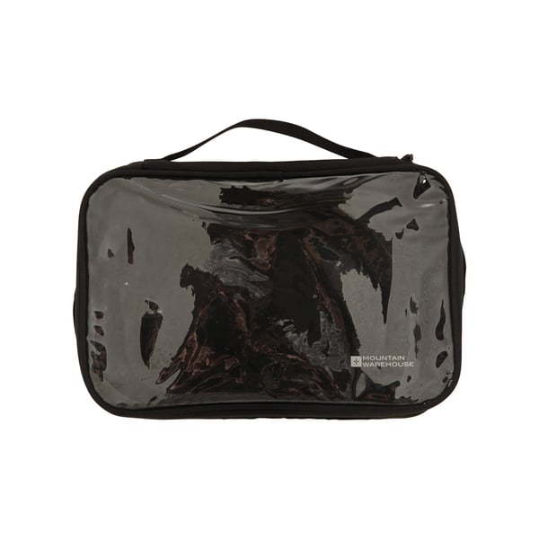 Mountain Warehouse Clear Travel Toiletry Bag Set (Pack of 3)