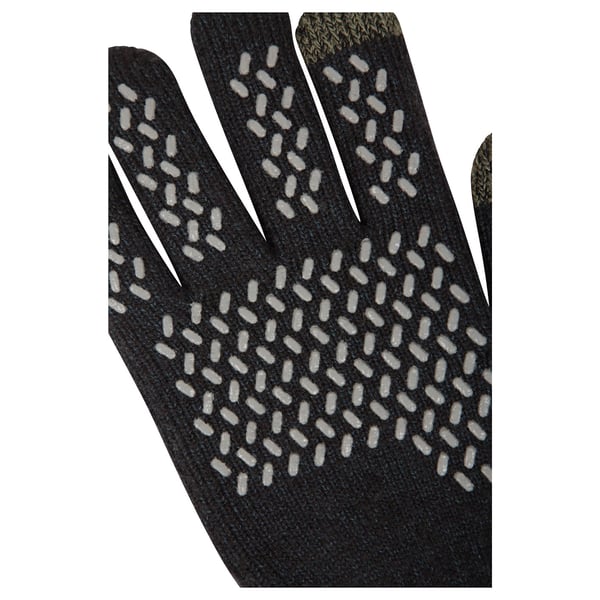 Mountain Warehouse Mens Gripped Waterproof Knitted Winter Gloves