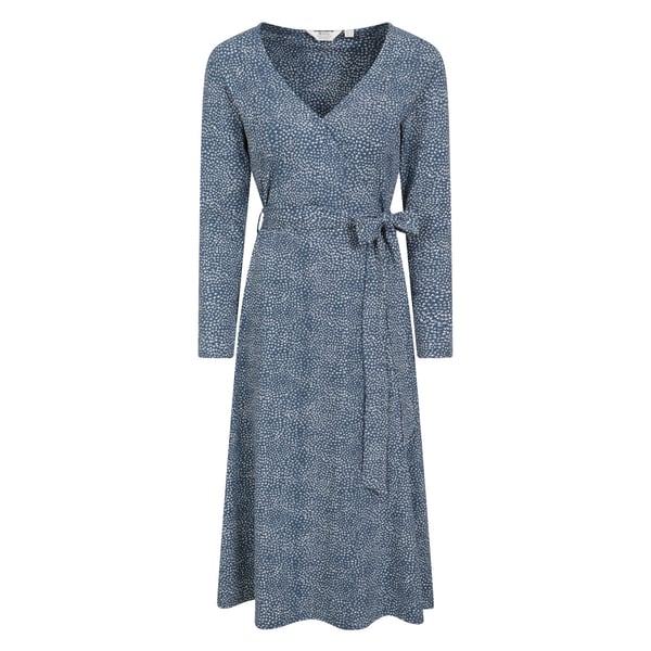 Mountain Warehouse Womens/Ladies Santorini Dotted Long-Sleeved Midi Dress Mountain Warehouse Womens/Ladies Santorini Dotted Long-Sleeved Midi Dress