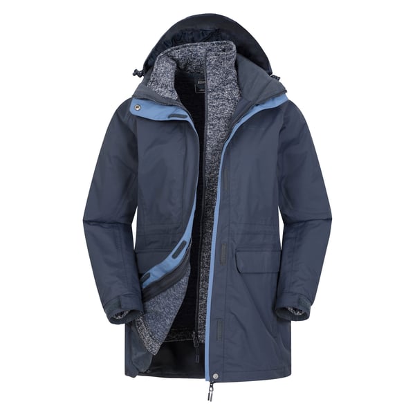 Mountain Warehouse Womens/Ladies Glacial II Extreme 3 in 1 Long Jacket