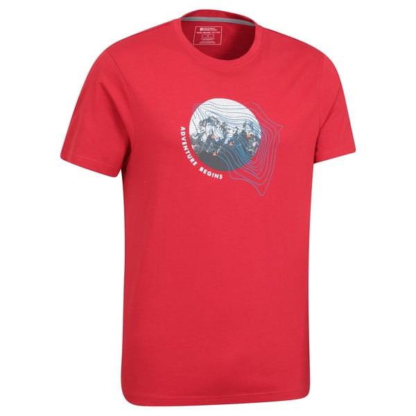 Mountain Warehouse Mens Adventure Begins Organic Cotton T-Shirt