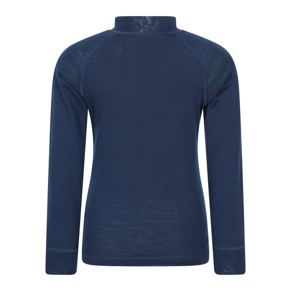 Mountain Warehouse Childrens/Kids Merino Blend Half Zip Base Layer Top