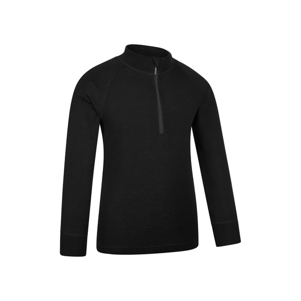Mountain Warehouse Childrens/Kids Merino Blend Half Zip Base Layer Top