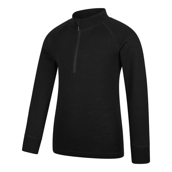 Mountain Warehouse Childrens/Kids Merino Blend Half Zip Base Layer Top