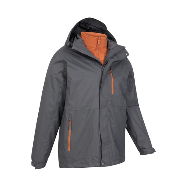 Mountain Warehouse Mens Bracken Extreme 3 in 1 Waterproof Jacket