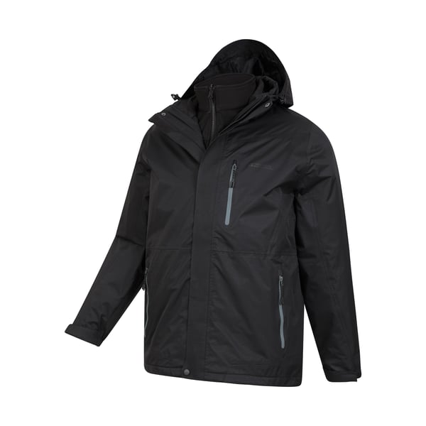 Mountain Warehouse Mens Bracken Extreme 3 in 1 Waterproof Jacket