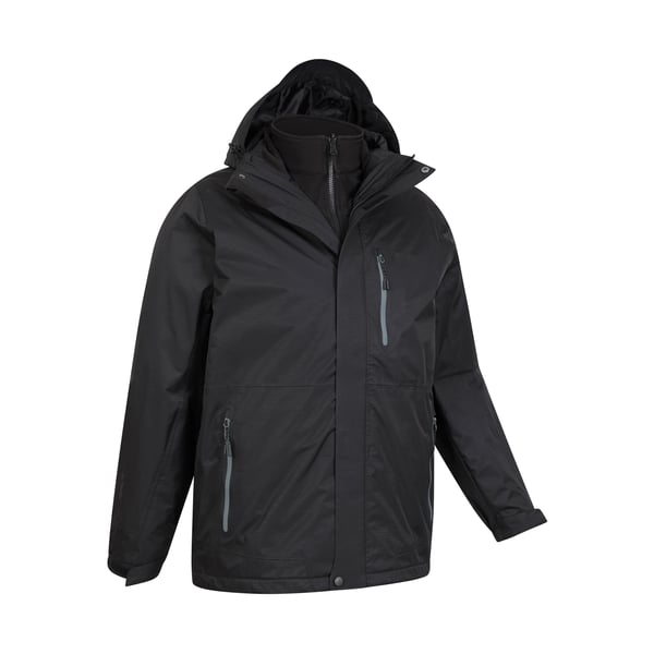 Mountain Warehouse Mens Bracken Extreme 3 in 1 Waterproof Jacket