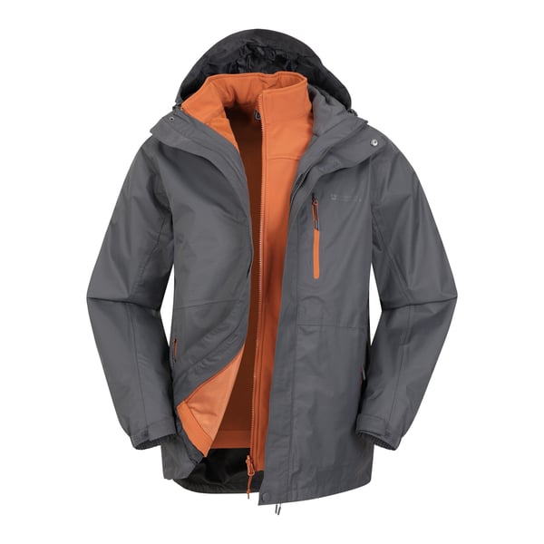 Mountain Warehouse Mens Bracken Extreme 3-in-1 vedenpitävä takki