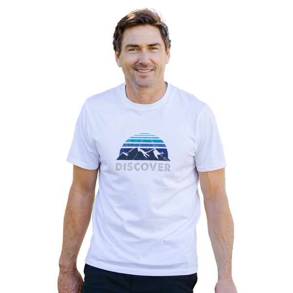 Mountain Warehouse Miesten Discover Luomu Puuvilla T-paita