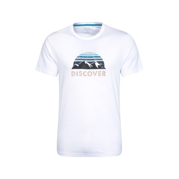 Mountain Warehouse Miesten Discover Luomu Puuvilla T-paita