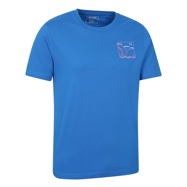Mountain Warehouse Mens Adventure Begins Line Art Cotton T-Shirt