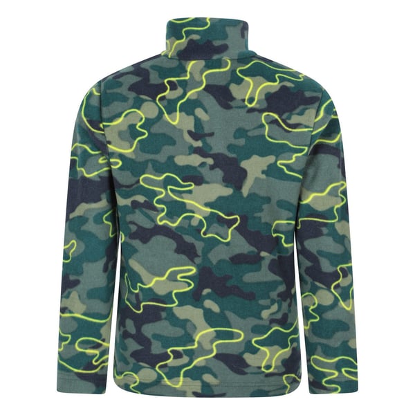 Mountain Warehouse Childrens/Kids Pursuit Camouflage Half Zip Fleece Top