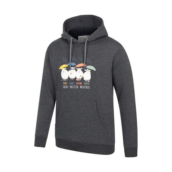 Mountain Warehouse Mens Great British Weather Overhead Hoodie