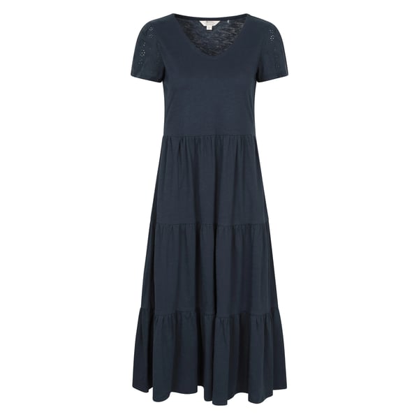 Mountain Warehouse Womens/Ladies Malaga Tiered Broderie Sleeve Dress Mountain Warehouse Womens/Ladies Malaga Tiered Broderie Sleeve Dress