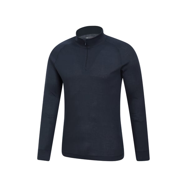 Mountain Warehouse Mens Talus Zip Neck Long-Sleeved Thermal Top