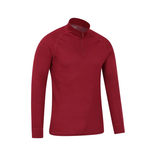 Mountain Warehouse Mens Talus Zip Neck Long-Sleeved Thermal Top