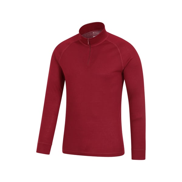 Mountain Warehouse Mens Talus Zip Neck Long-Sleeved Thermal Top