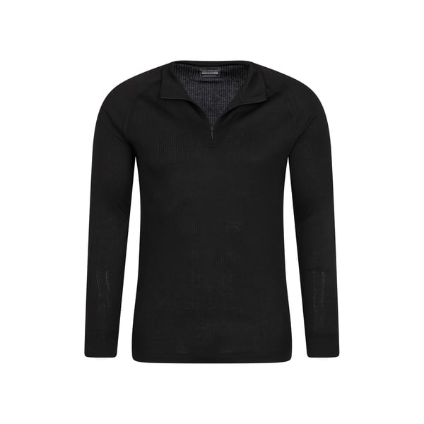 Mountain Warehouse Mens Talus Zip Neck Long-Sleeved Thermal Top