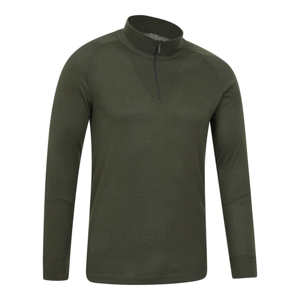 Mountain Warehouse Mens Talus Zip Neck Long-Sleeved Thermal Top