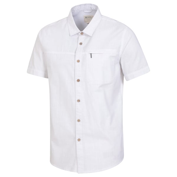 Mountain Warehouse Mens Coconut Textured Slub Short-Sleeved Shirt (Pack of 2)