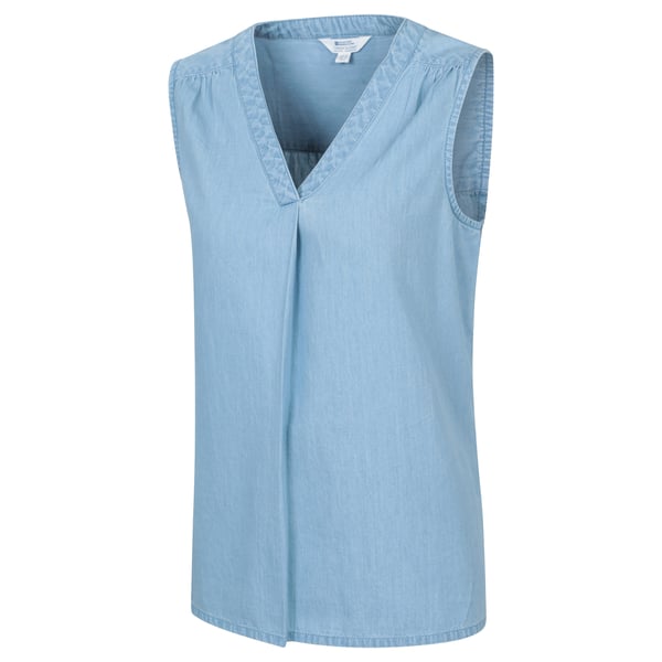 Mountain Warehouse Womens/Ladies Tuscany Chambray Sleeveless Shirt