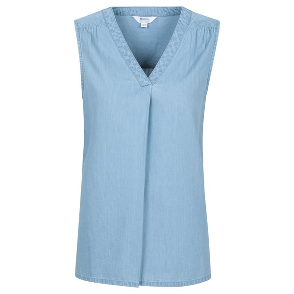 Mountain Warehouse Womens/Ladies Tuscany Chambray Sleeveless Shirt