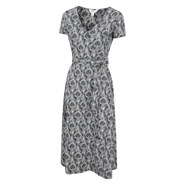 Mountain Warehouse Womens/Ladies Santorini Peacock Feather Midi Wrap Dress